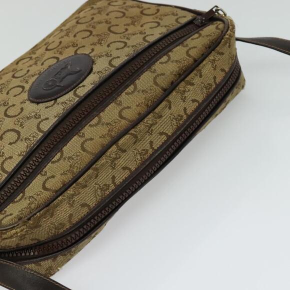 CELINE C Sulky Shoulder Bag Canvas Beige - Picture 6 of 12